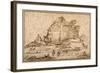 Landscape with Classical Ruins and a Youth Attacked by Dogs-Guercino (Giovanni Francesco Barbieri)-Framed Giclee Print