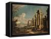 Landscape with Classical Ruins, C. 1750-null-Framed Stretched Canvas