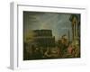 Landscape With Colosseum-Giovanni Paolo Pannini-Framed Premium Giclee Print