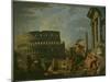 Landscape With Colosseum-Giovanni Paolo Pannini-Mounted Giclee Print