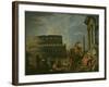 Landscape With Colosseum-Giovanni Paolo Pannini-Framed Giclee Print