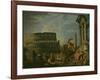 Landscape With Colosseum-Giovanni Paolo Pannini-Framed Giclee Print