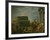 Landscape With Colosseum-Giovanni Paolo Pannini-Framed Giclee Print