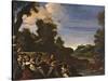 Landscape with Concert (Rustic Concert)-il Guercino-Stretched Canvas