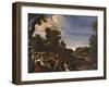 Landscape with Concert (Rustic Concert)-il Guercino-Framed Giclee Print