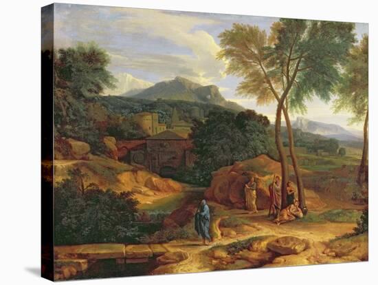 Landscape with Conopion Carrying the Ashes of Phocion-Jean-François Millet-Stretched Canvas