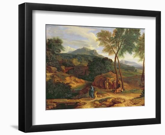 Landscape with Conopion Carrying the Ashes of Phocion-Jean-François Millet-Framed Giclee Print