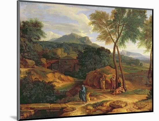 Landscape with Conopion Carrying the Ashes of Phocion-Jean-François Millet-Mounted Giclee Print