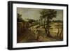 Landscape with Corn Fields-Jacob Savery II-Framed Art Print