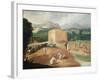 Landscape with Corn Threshers-Niccolo dell' Abate-Framed Giclee Print