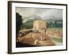 Landscape with Corn Threshers-Niccolo dell' Abate-Framed Giclee Print