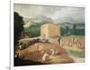 Landscape with Corn Threshers-Niccolo dell' Abate-Framed Giclee Print