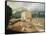 Landscape with Corn Threshers-Niccolo dell' Abate-Framed Stretched Canvas