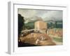 Landscape with Corn Threshers-Niccolo dell' Abate-Framed Giclee Print