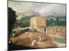 Landscape with Corn Threshers-Niccolo dell' Abate-Mounted Giclee Print