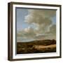 Landscape with Cornfield, 1660-69-Jacob Isaaksz. Or Isaacksz. Van Ruisdael-Framed Giclee Print