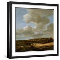 Landscape with Cornfield, 1660-69-Jacob Isaaksz. Or Isaacksz. Van Ruisdael-Framed Giclee Print