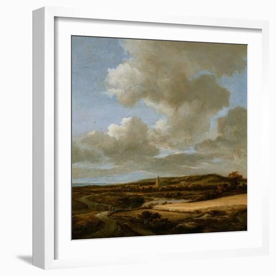 Landscape with Cornfield, 1660-69-Jacob Isaaksz. Or Isaacksz. Van Ruisdael-Framed Giclee Print