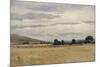 Landscape with Cornfield (W/C on Paper)-John Absolon-Mounted Giclee Print