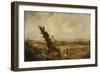 Landscape with Cornfield-John Linnell-Framed Giclee Print