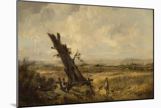 Landscape with Cornfield-John Linnell-Mounted Giclee Print