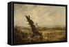 Landscape with Cornfield-John Linnell-Framed Stretched Canvas