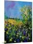 Landscape With Cornflowers 459060-Pol Ledent-Mounted Art Print