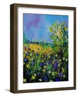 Landscape With Cornflowers 459060-Pol Ledent-Framed Art Print