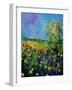 Landscape With Cornflowers 459060-Pol Ledent-Framed Art Print