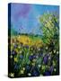 Landscape With Cornflowers 459060-Pol Ledent-Stretched Canvas