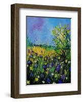 Landscape With Cornflowers 459060-Pol Ledent-Framed Art Print