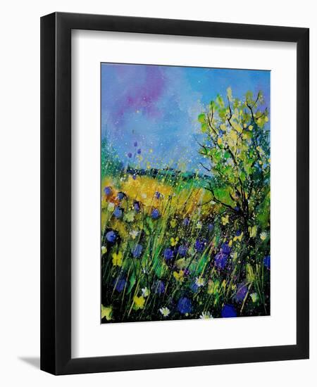 Landscape With Cornflowers 459060-Pol Ledent-Framed Art Print