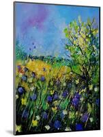 Landscape With Cornflowers 459060-Pol Ledent-Mounted Art Print