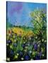 Landscape With Cornflowers 459060-Pol Ledent-Stretched Canvas