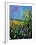 Landscape With Cornflowers 459060-Pol Ledent-Framed Art Print