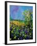 Landscape With Cornflowers 459060-Pol Ledent-Framed Art Print