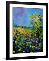 Landscape With Cornflowers 459060-Pol Ledent-Framed Art Print