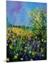 Landscape With Cornflowers 459060-Pol Ledent-Mounted Art Print