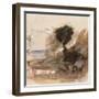 Landscape with Cottage and Windmill-Hercules Brabazon Brabazon-Framed Giclee Print