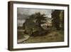 Landscape with Cottages, 1809-10-John Constable-Framed Giclee Print