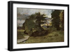 Landscape with Cottages, 1809-10-John Constable-Framed Giclee Print