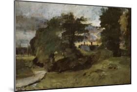 Landscape with Cottages, 1809-10-John Constable-Mounted Giclee Print