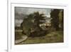 Landscape with Cottages, 1809-10-John Constable-Framed Giclee Print