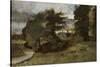 Landscape with Cottages, 1809-10-John Constable-Stretched Canvas