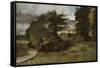 Landscape with Cottages, 1809-10-John Constable-Framed Stretched Canvas