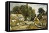 Landscape with Cottages-Frederick Waters Watts-Framed Stretched Canvas