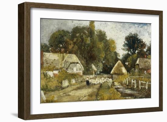 Landscape with Cottages-Frederick Waters Watts-Framed Giclee Print