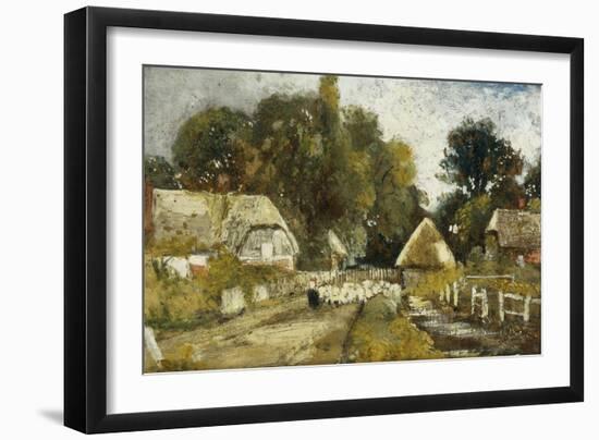 Landscape with Cottages-Frederick Waters Watts-Framed Giclee Print