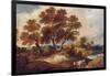 Landscape with Cow and Sheep, C.1795-Gainsborough Dupont-Framed Giclee Print