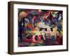 Landscape with Cows and a Camel-Auguste Macke-Framed Giclee Print